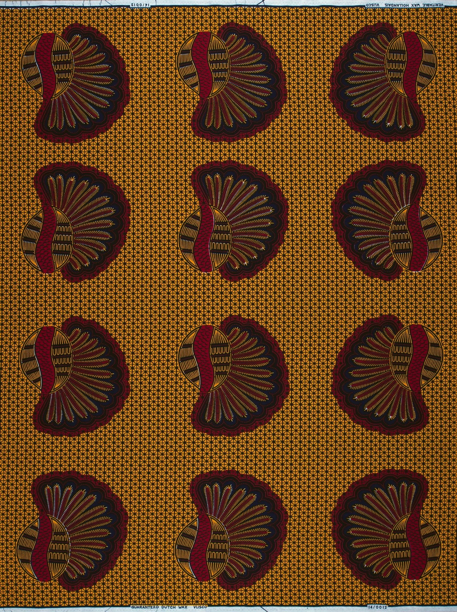 Wax Hollandais | VL00012.205 | Bunch of Bananas, Helmet, Kimba, Shell - Image 4