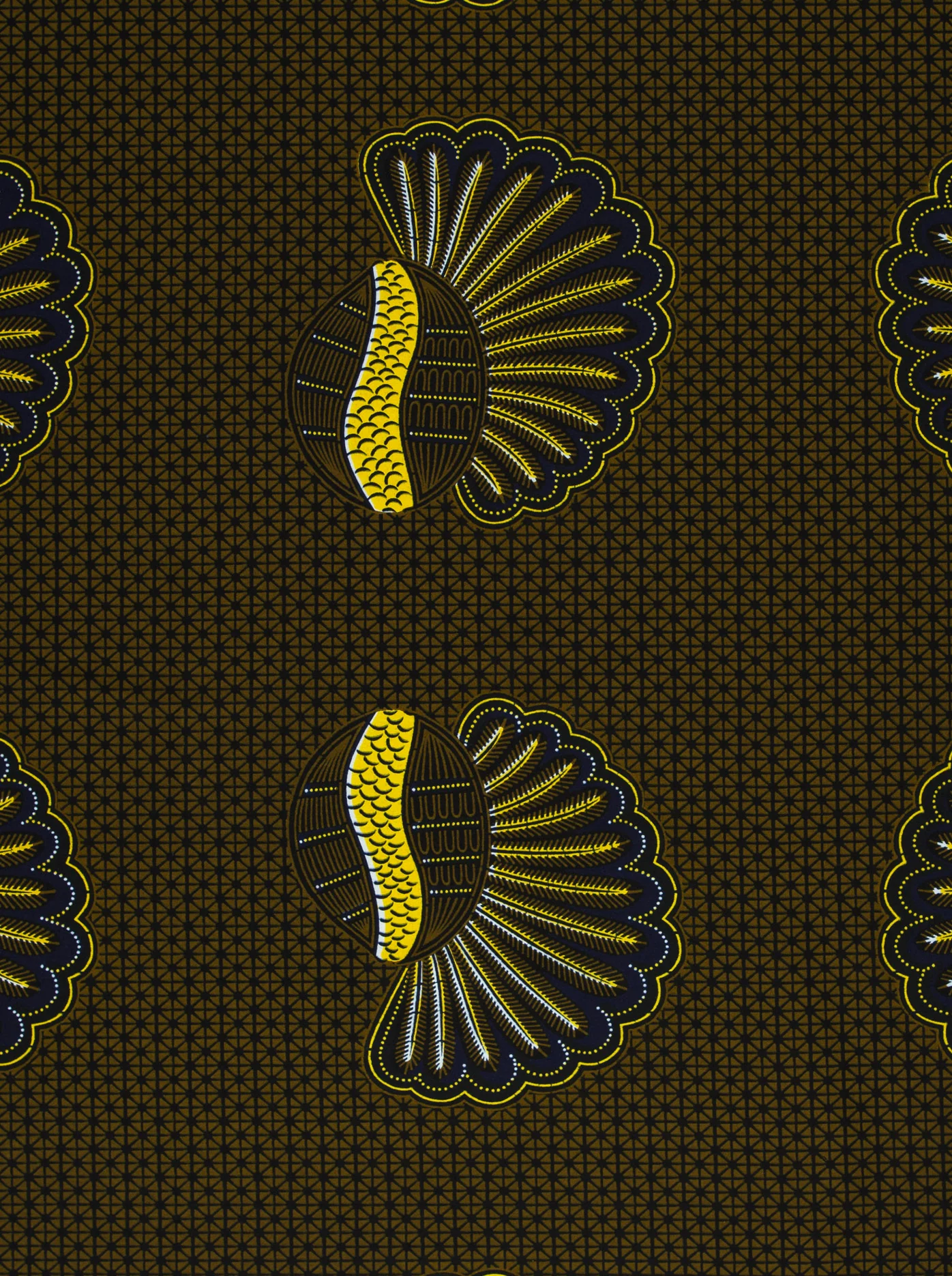Wax Hollandais | VL00012.227 | Bunch of Bananas, Helmet, Kimba, Shell - Image 3