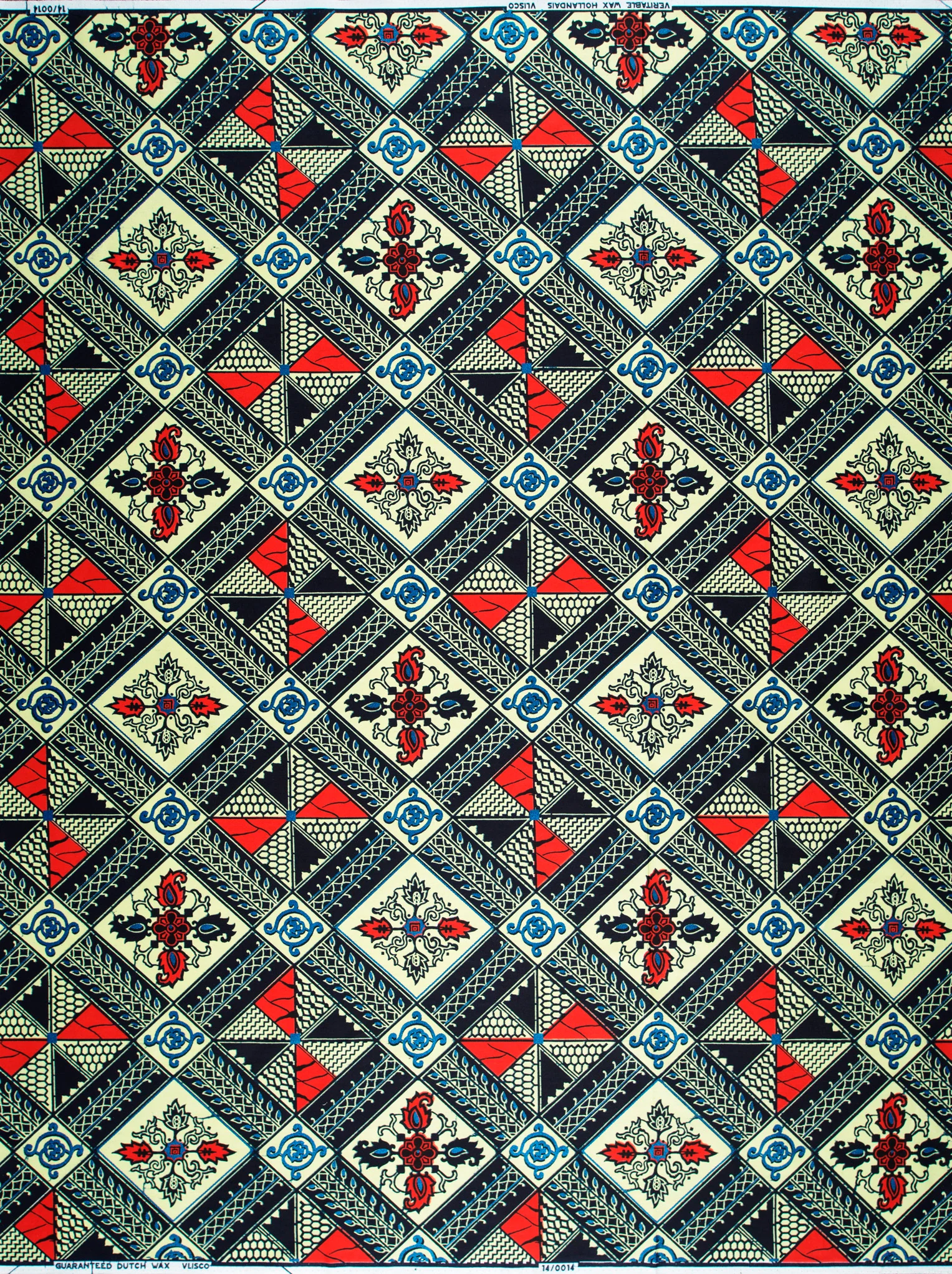 Wax Hollandais | VL00014.398 | Royal Blue Embellished - Image 4