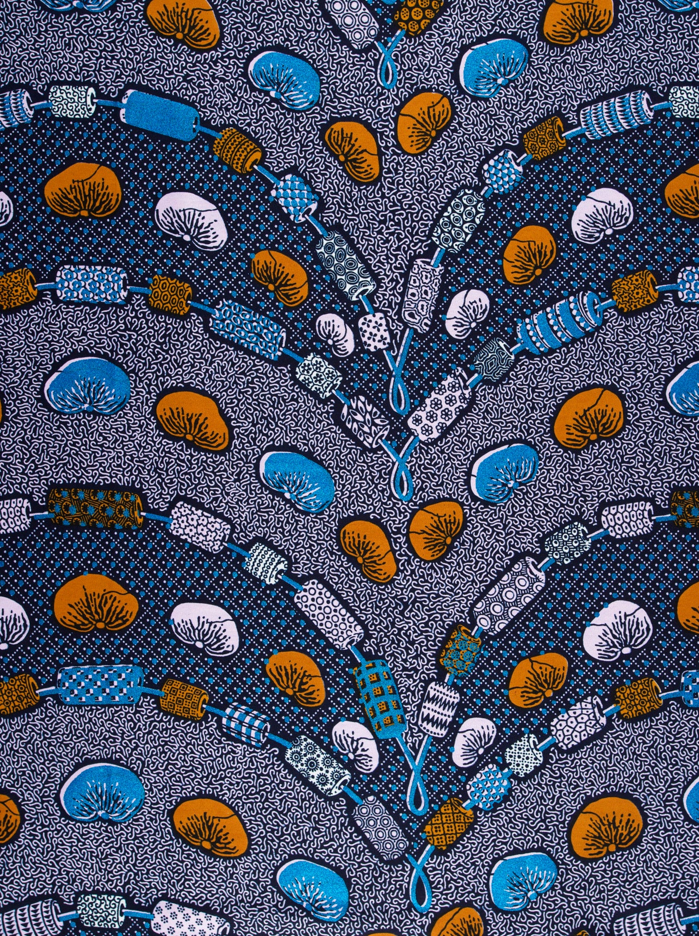Wax Hollandais | VL00792.277 | Royal Blue Embellished - Image 3