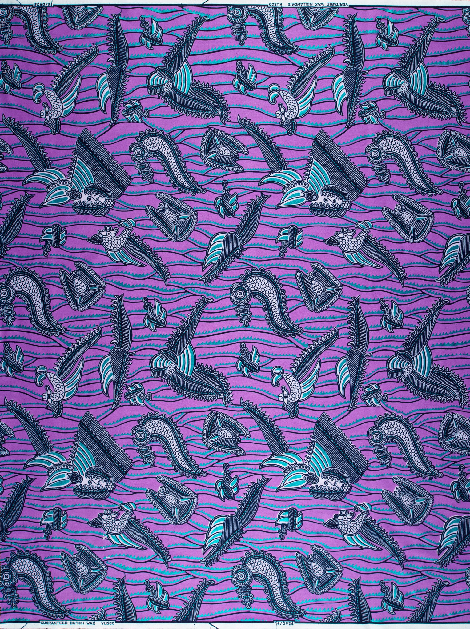 Wax Hollandais | VL00924.246 | Blue Embellished - Image 4