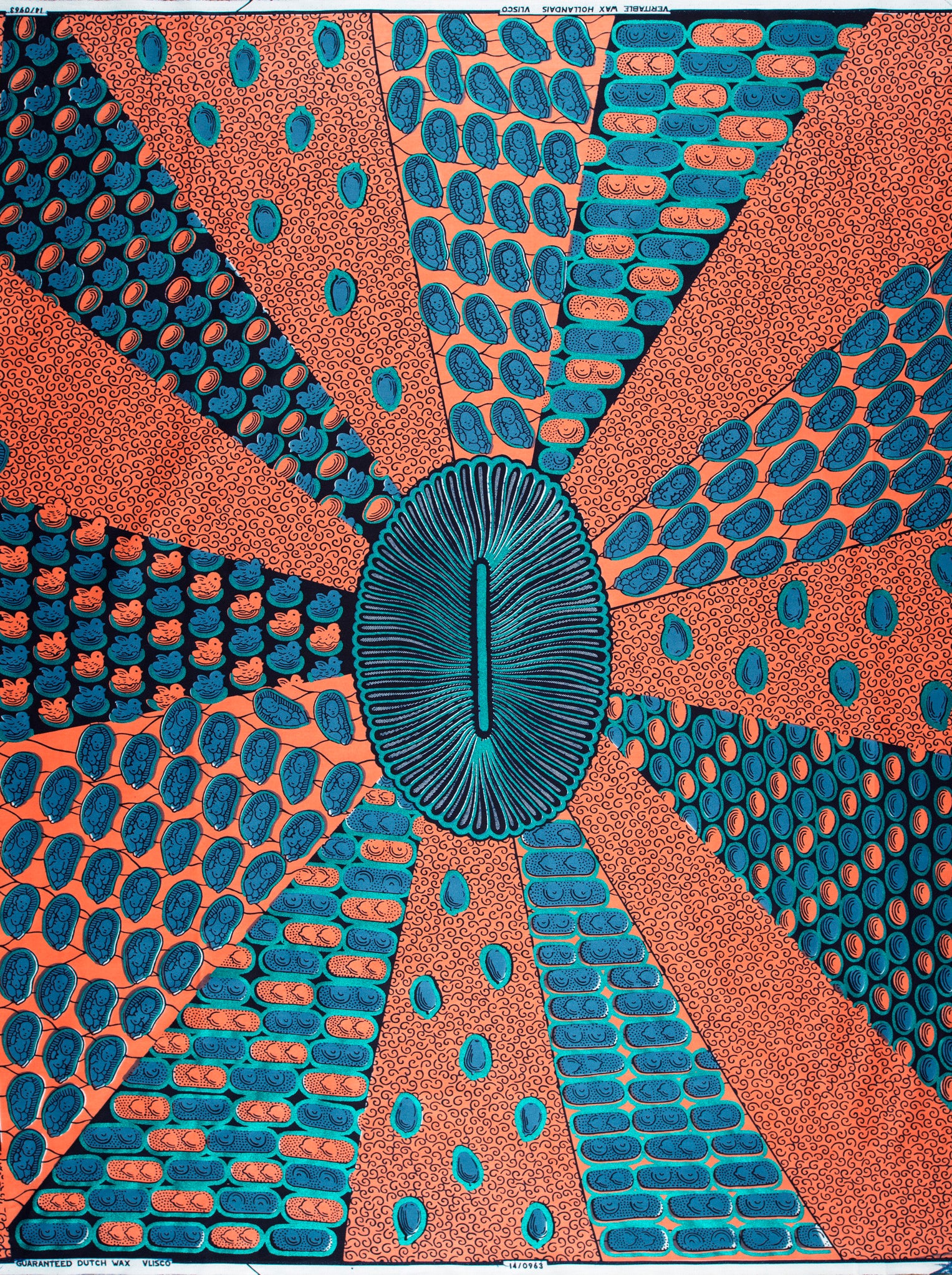 Wax Hollandais | VL00963.159 | Blue Embellished - Image 4