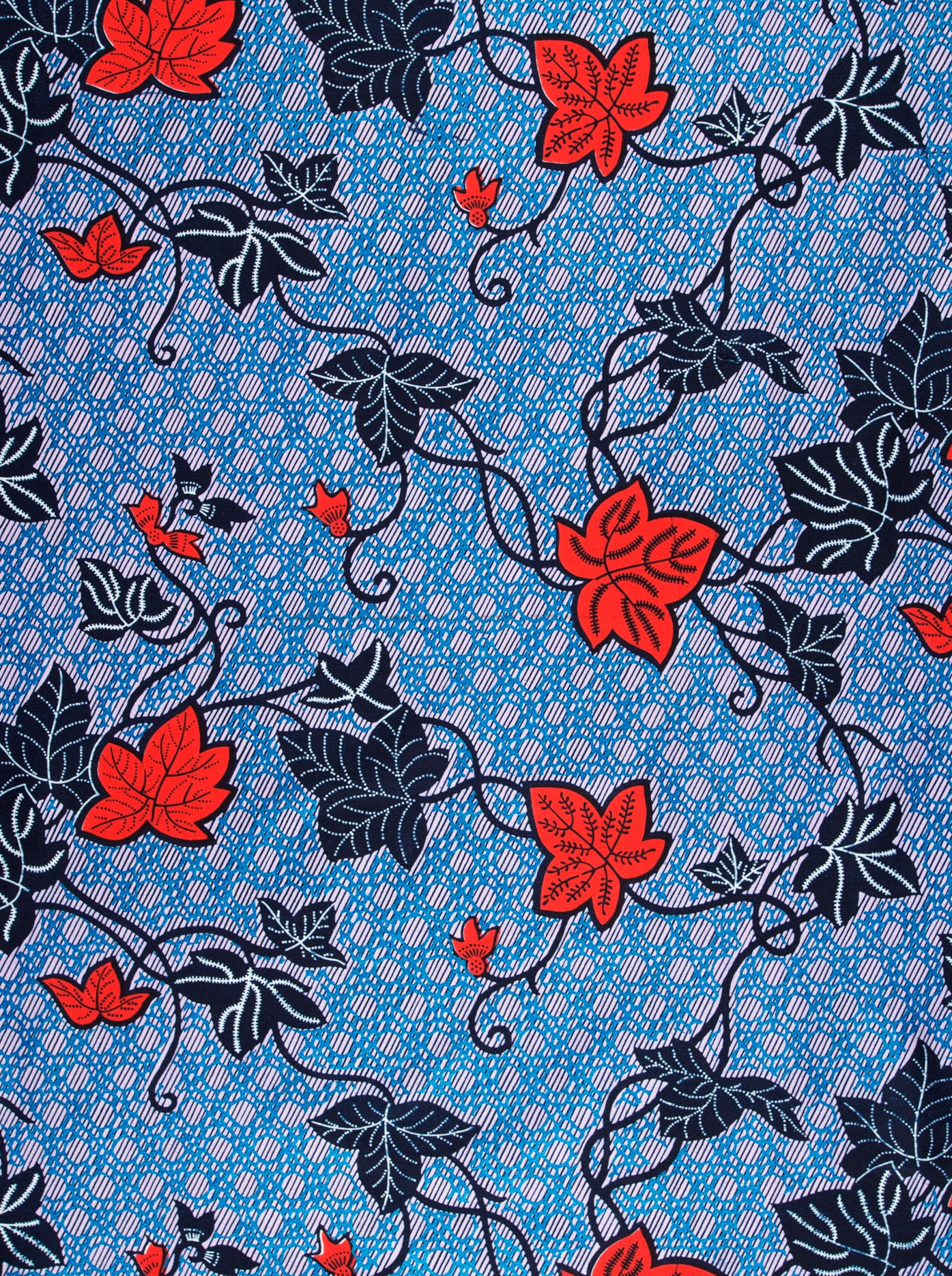 Wax Hollandais | VL01092.252 | Royal Blue Embellished - Image 3