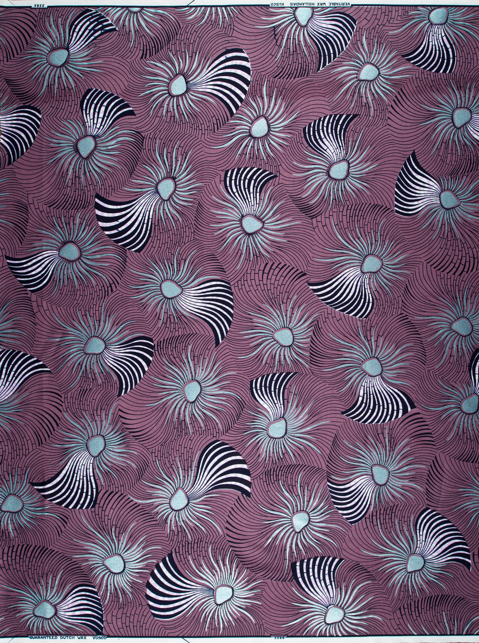 Wax Hollandais | VL03586.120 | Pastel Blue Embellished - Image 4