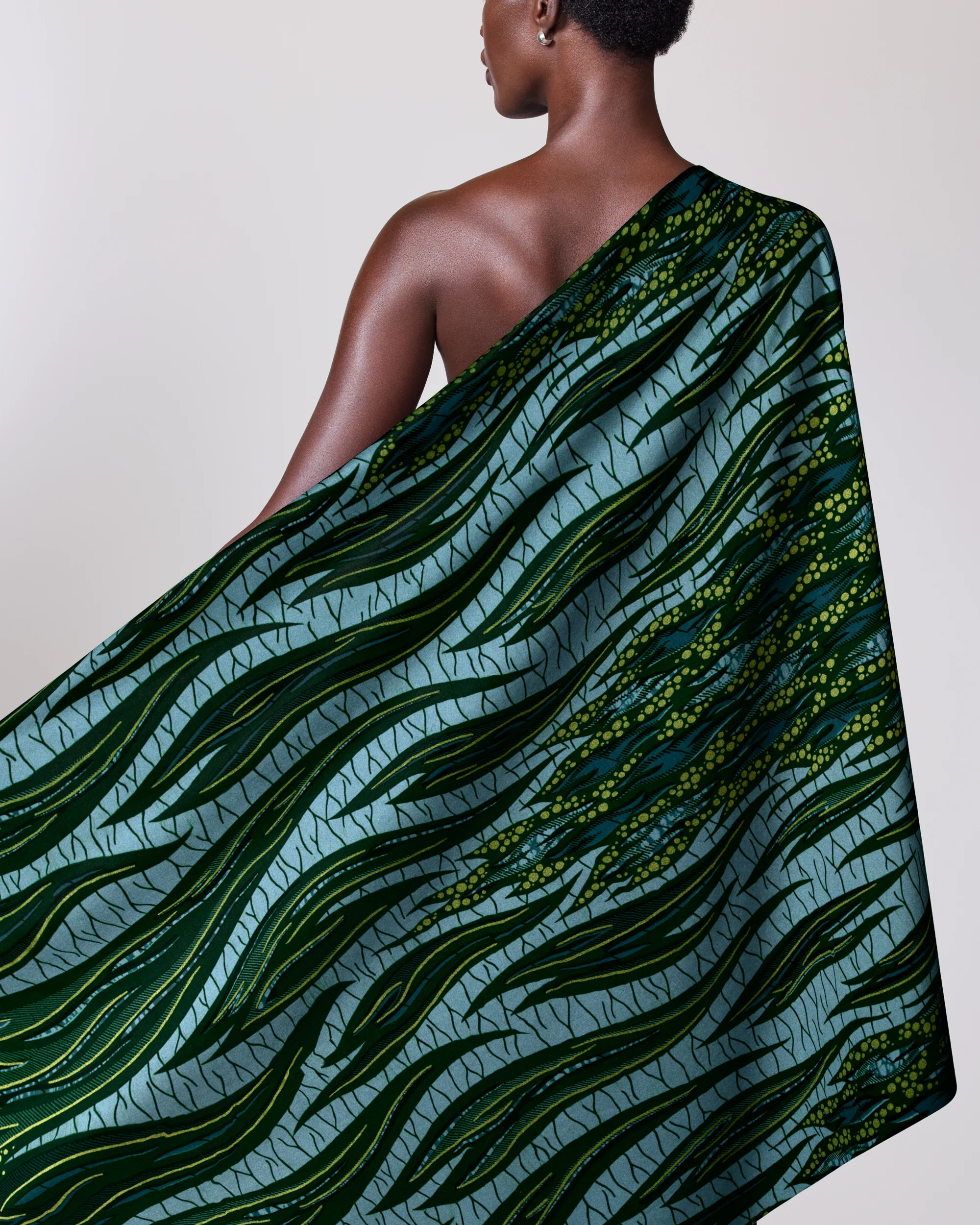 Wax Hollandais | VL03738.008 | Lime Green Embellished - Image 2