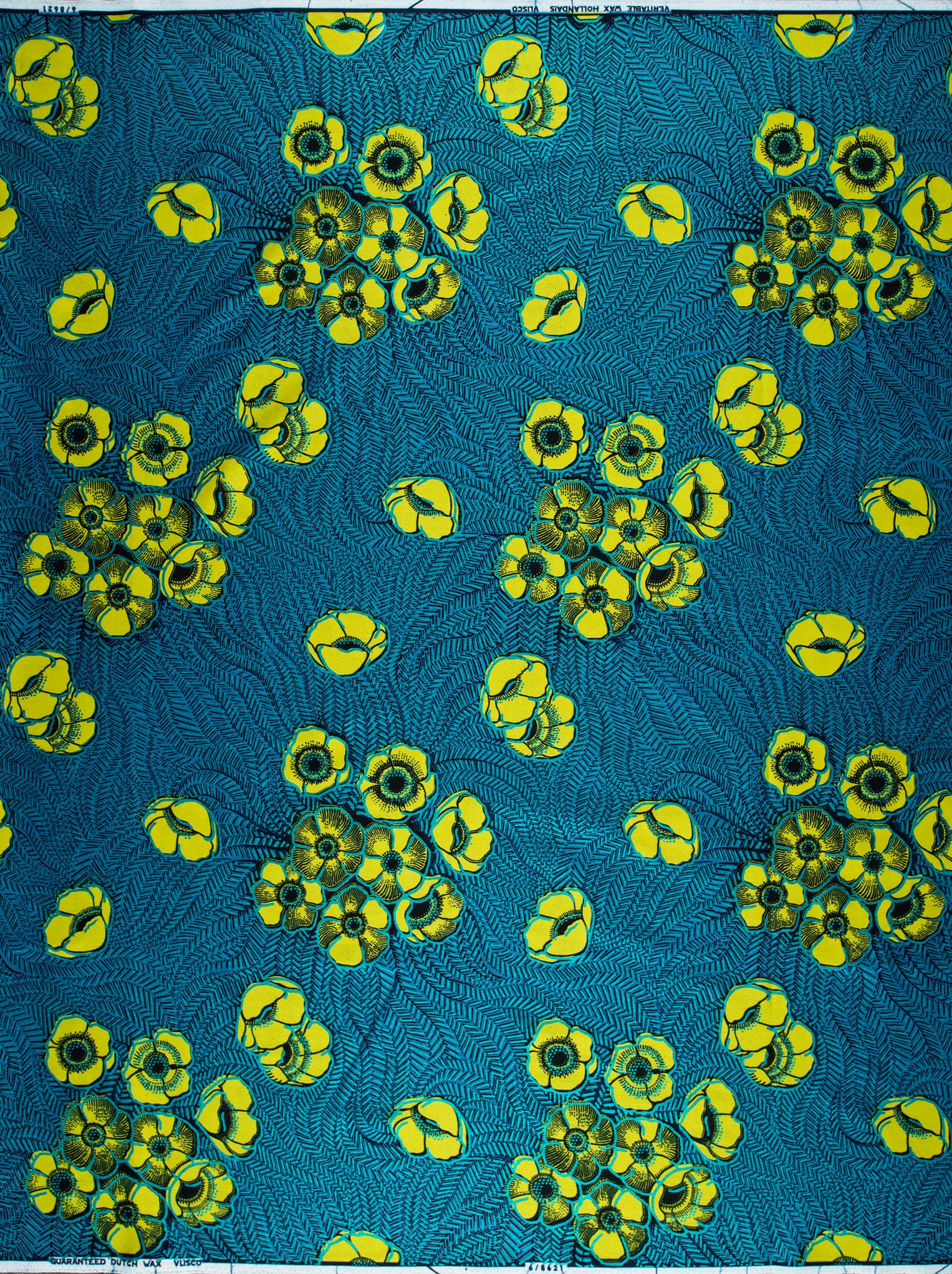 Wax Hollandais | VL08621.018 | Blue Embellished - Image 4