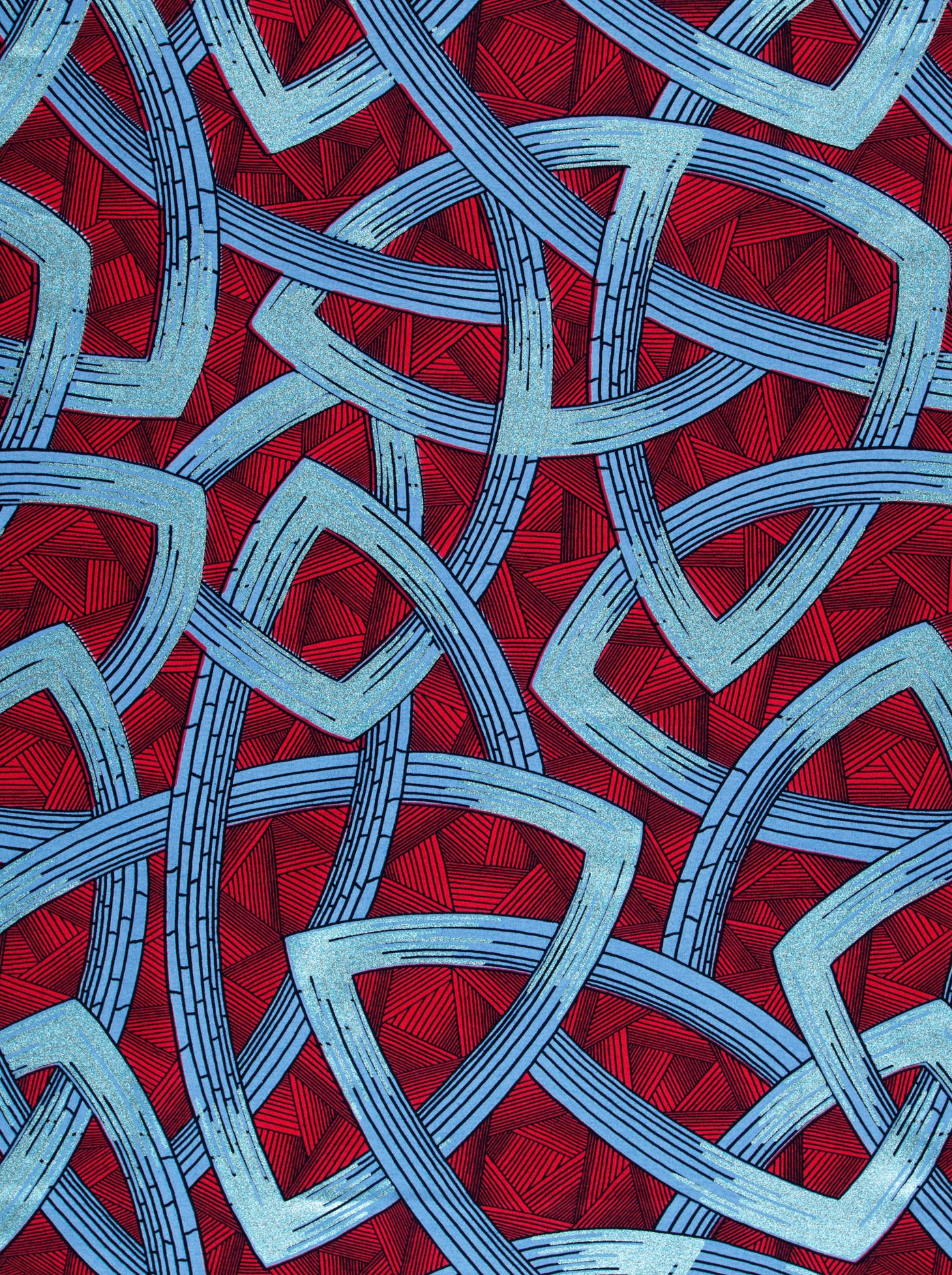 Wax Hollandais | VL08667.012 | Pastel Blue Embellished - Image 3