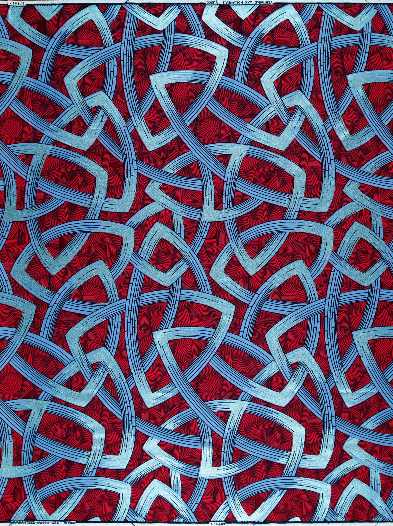 Wax Hollandais | VL08667.012 | Pastel Blue Embellished - Image 4