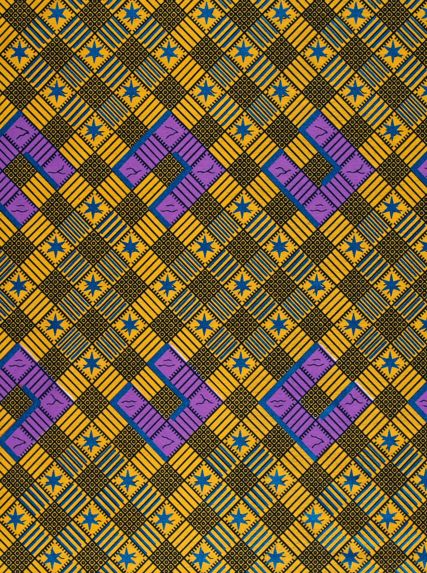 Wax Hollandais | VL44050.387 | Royal Blue Embellished - Image 3