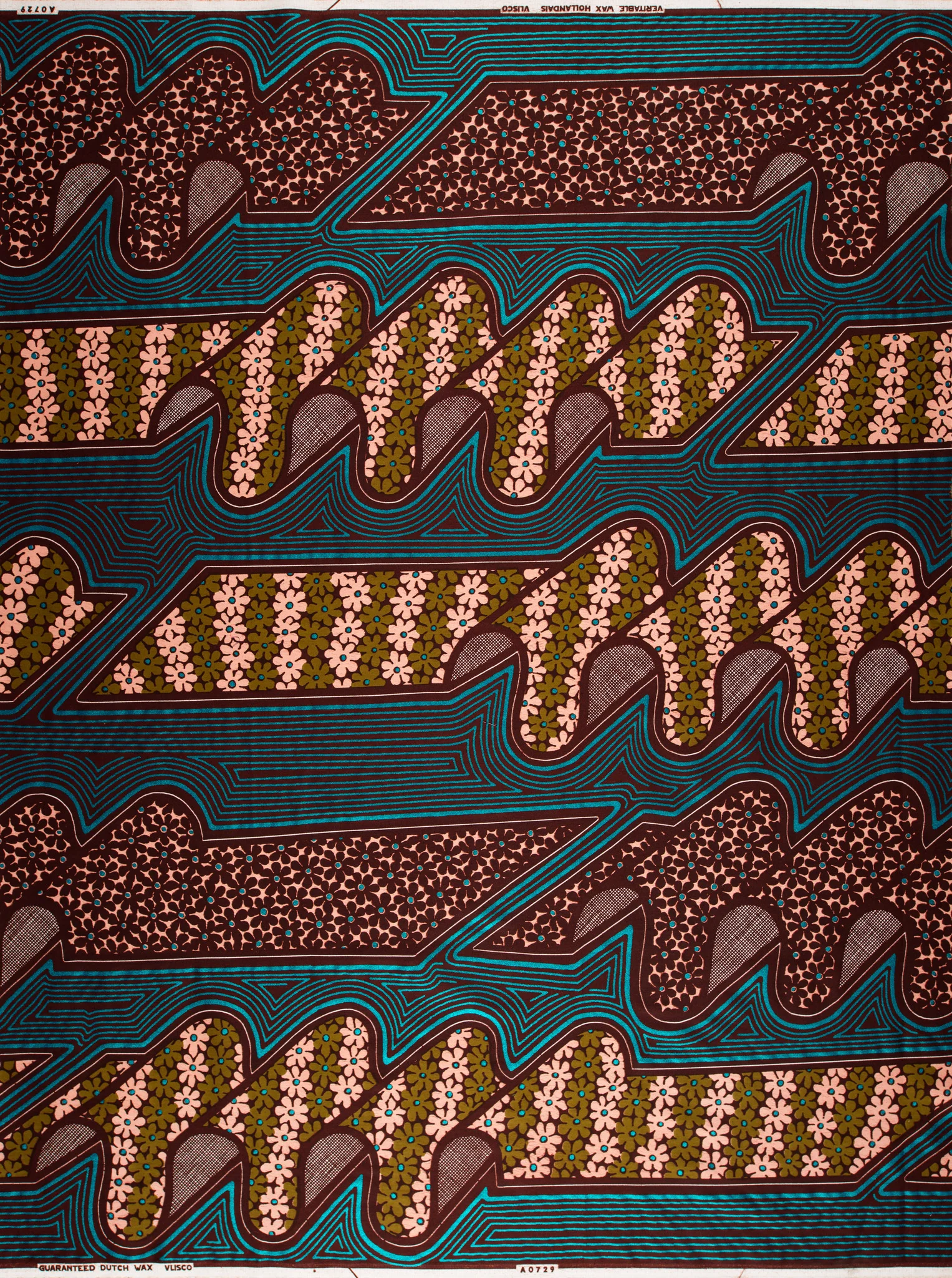 Wax Hollandais | VLA0729.024 | Blue Embellished - Image 4