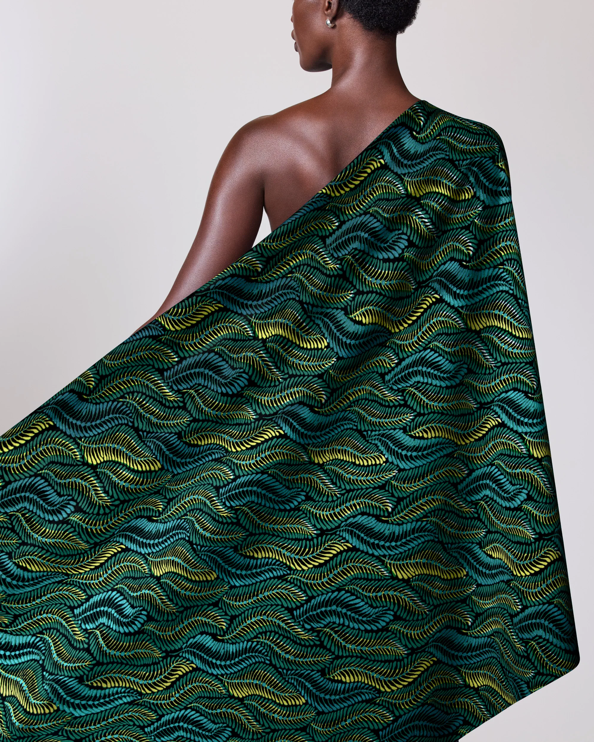 Wax Hollandais | VLA1472.017 | Blue Embellished - Image 2
