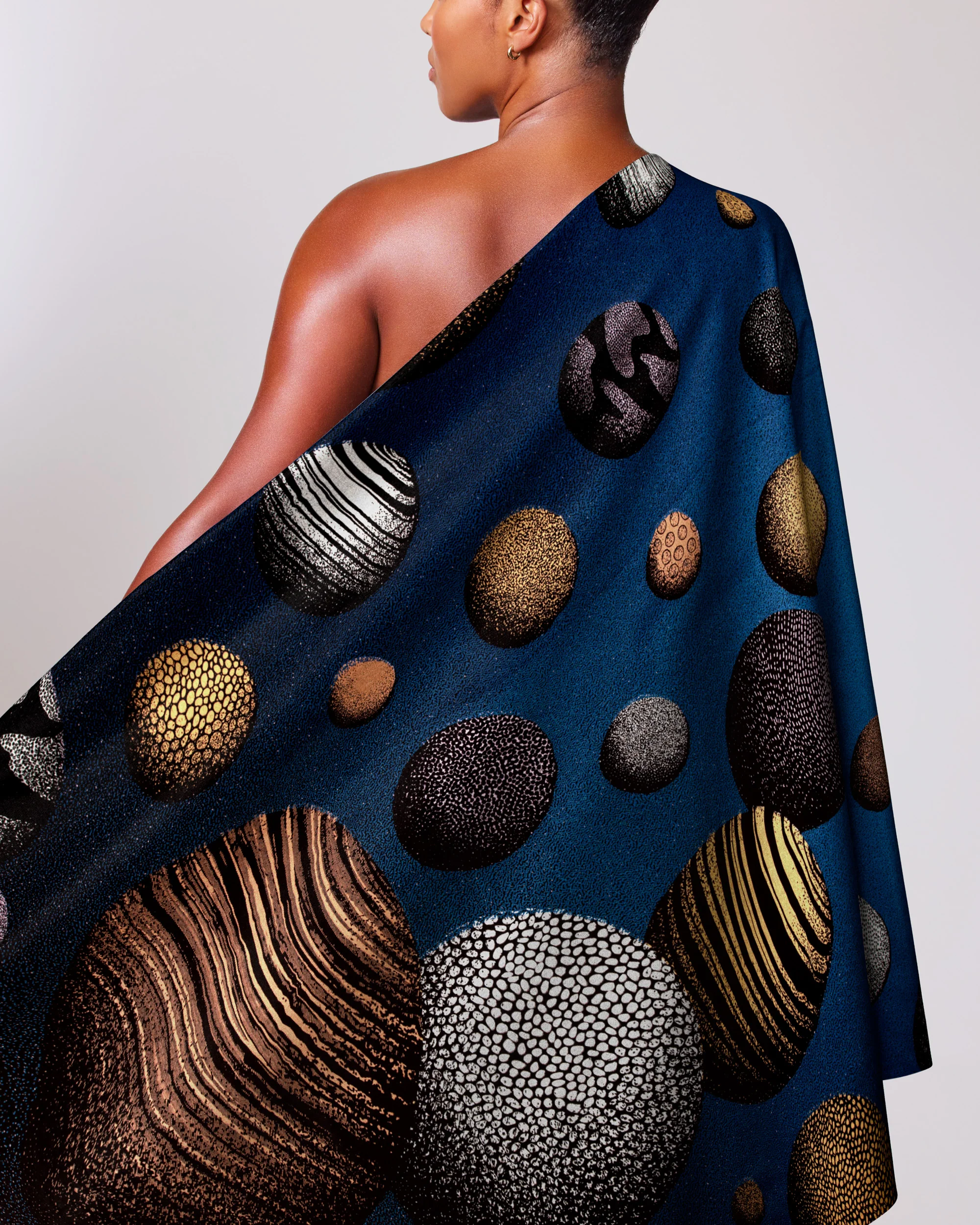 Wax Hollandais | VLA2104.034 | Royal Blue Embellished - Image 2
