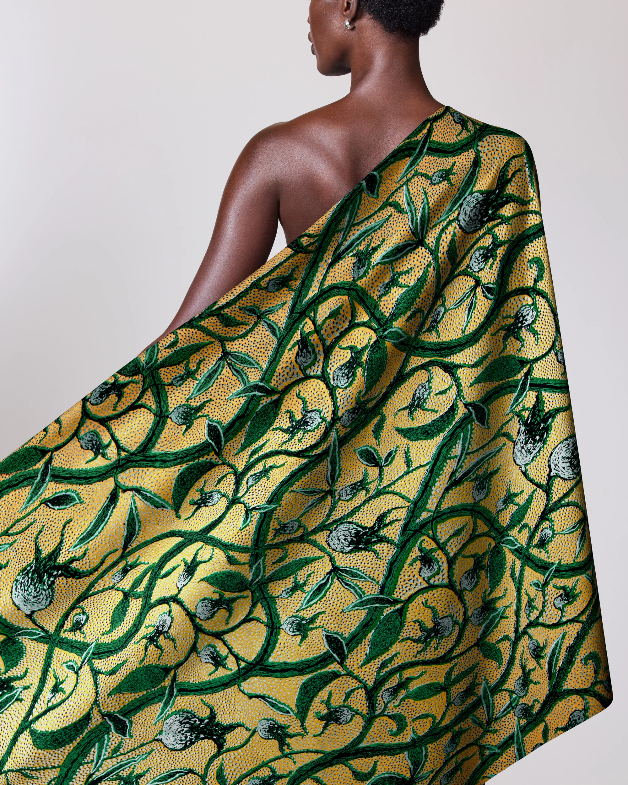Wax Hollandais | VLW0466.014 | Pastel Green Embellished - Image 2