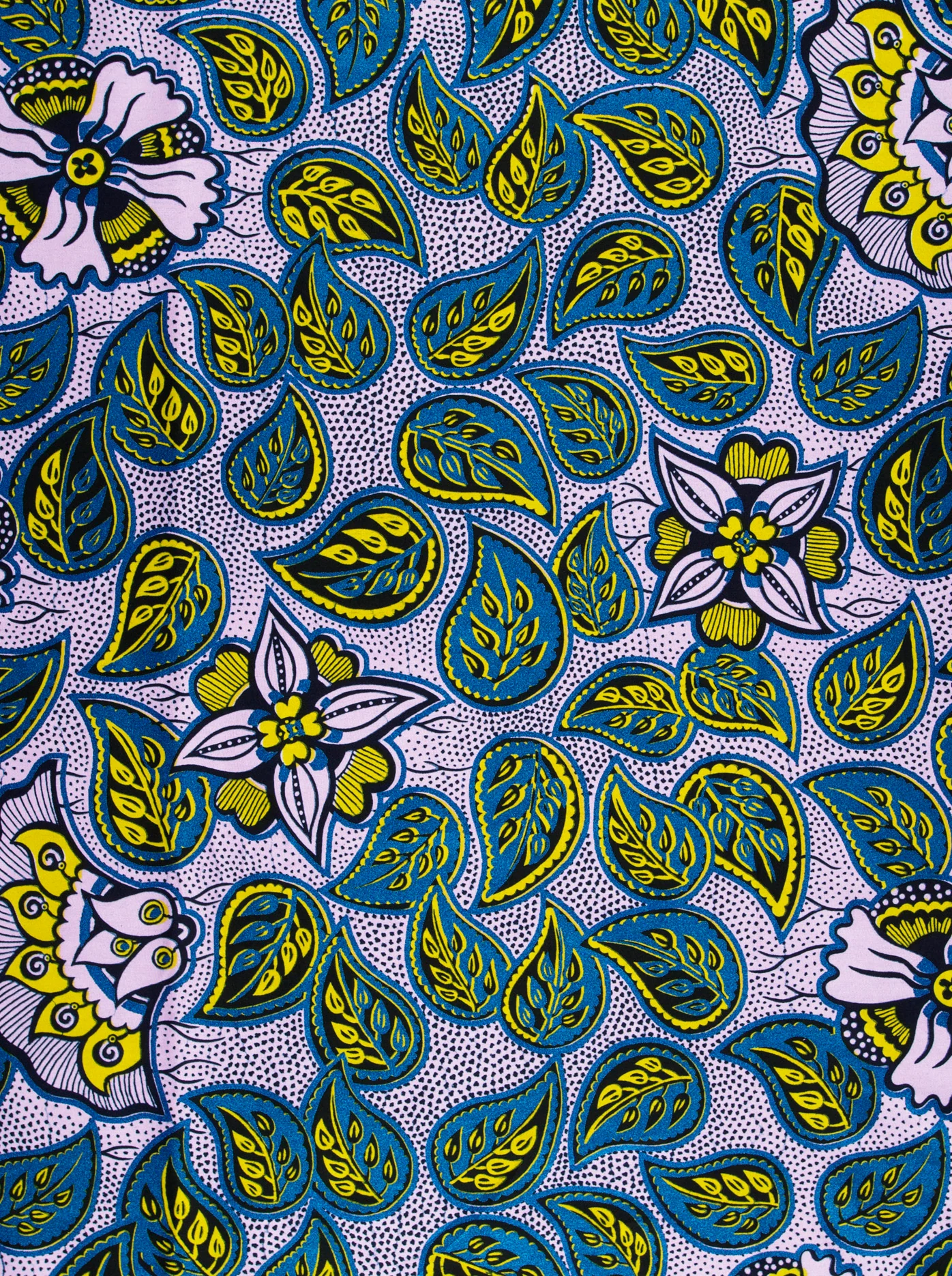 Wax Hollandais | VLW4450.017 | Royal Blue Embellished - Image 3