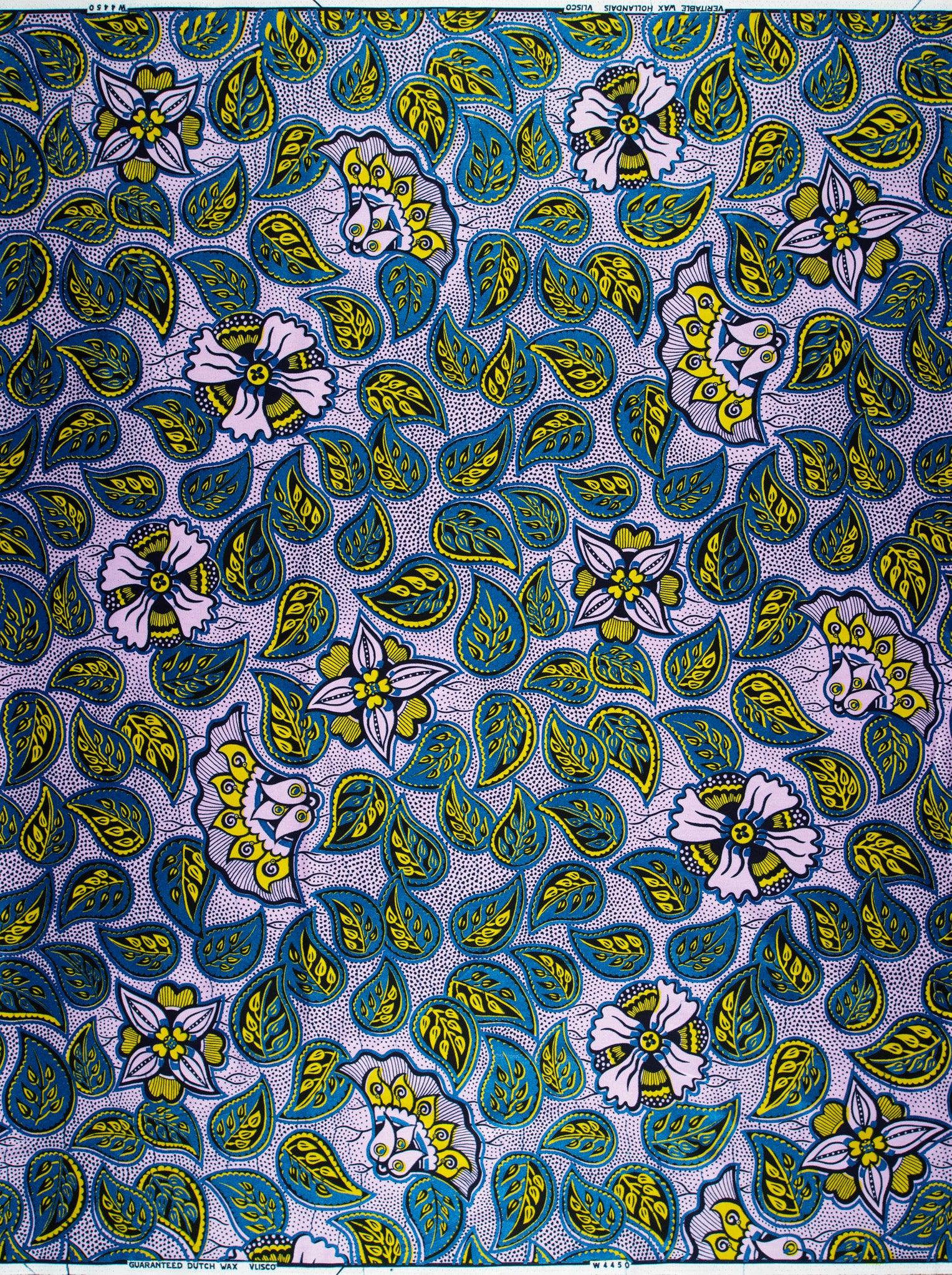 Wax Hollandais | VLW4450.017 | Royal Blue Embellished - Image 4
