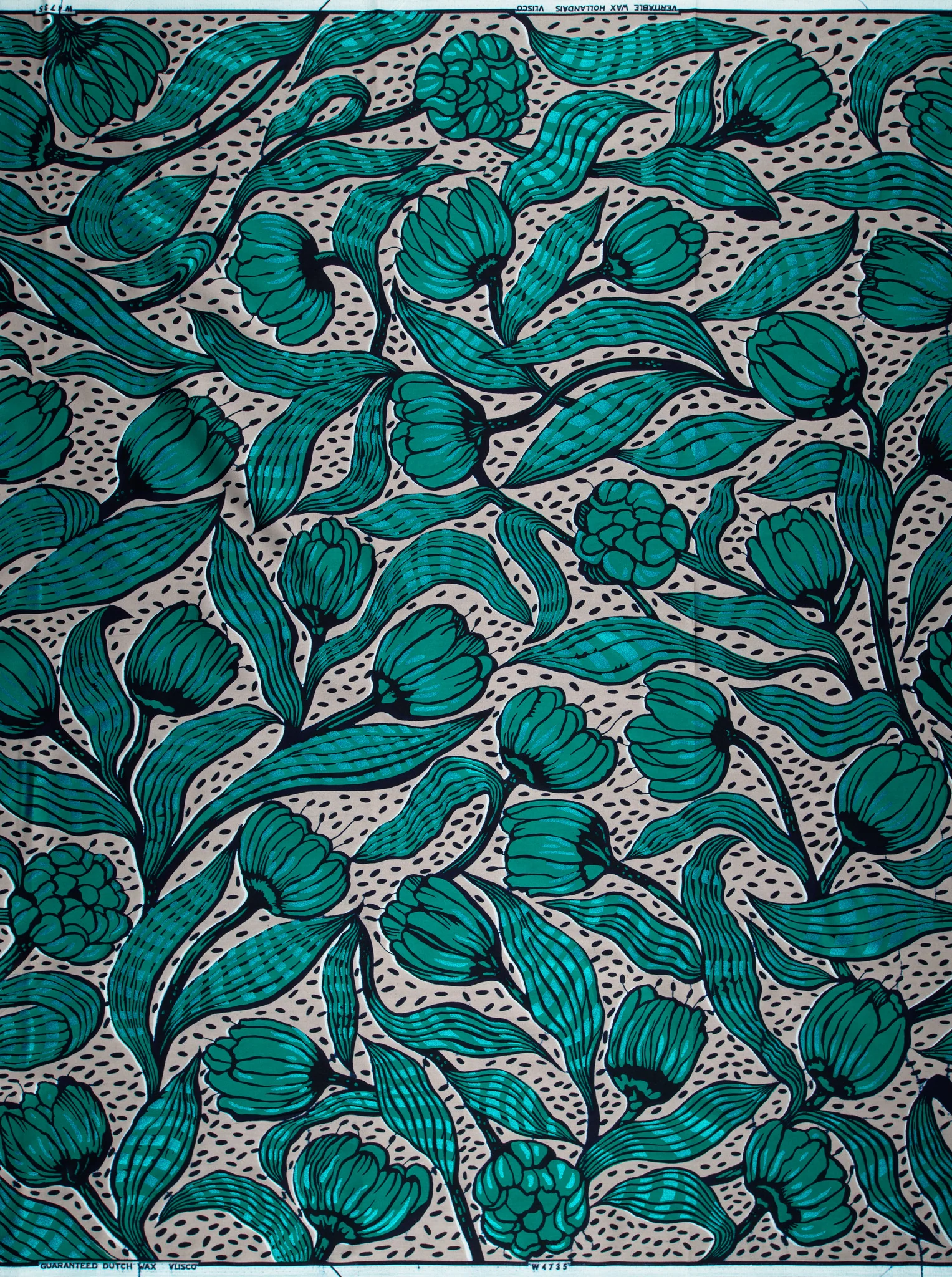 Wax Hollandais | VLW4735.007 | Blue Embellished - Image 4