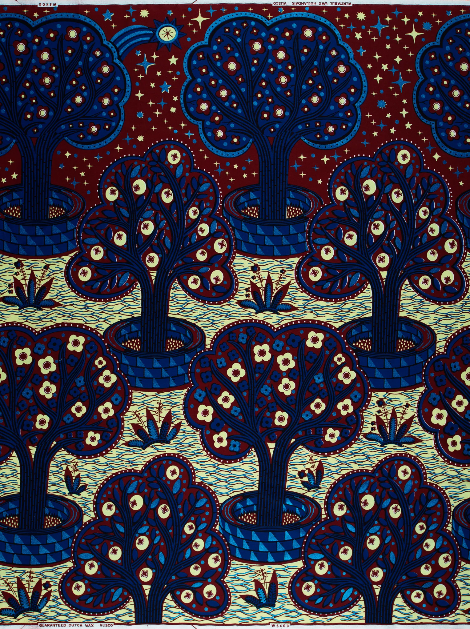 Wax Hollandais | VLW5403.002 | Royal Blue Embellished - Image 4