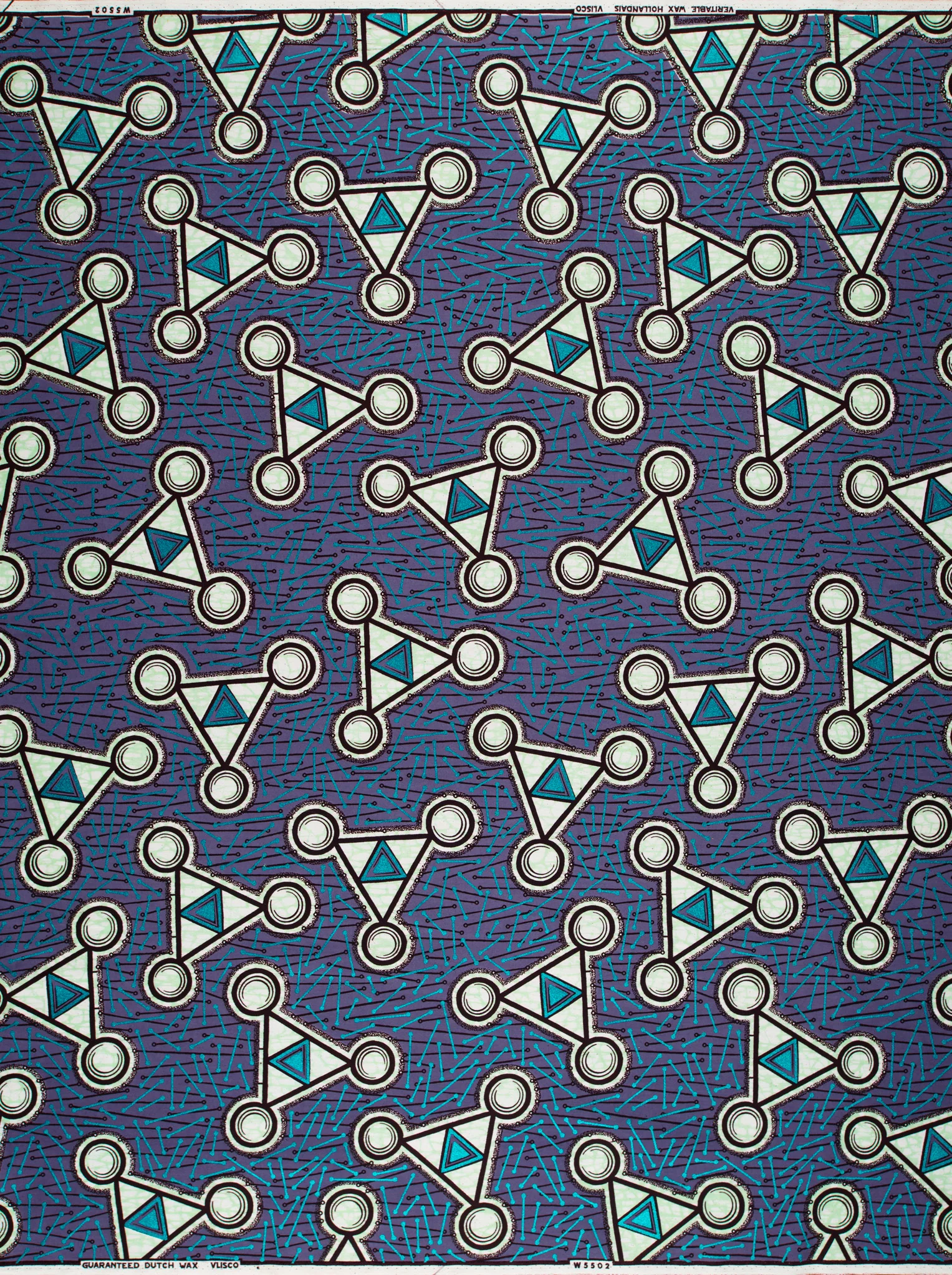 Wax Hollandais | VLW5502.006 | Blue Embellished - Image 4